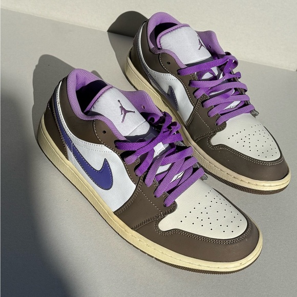 (new+box) Custom Nike Air Jordan 1 Low Men Size 12 US (sun-dried) vintage look - Picture 16 of 16